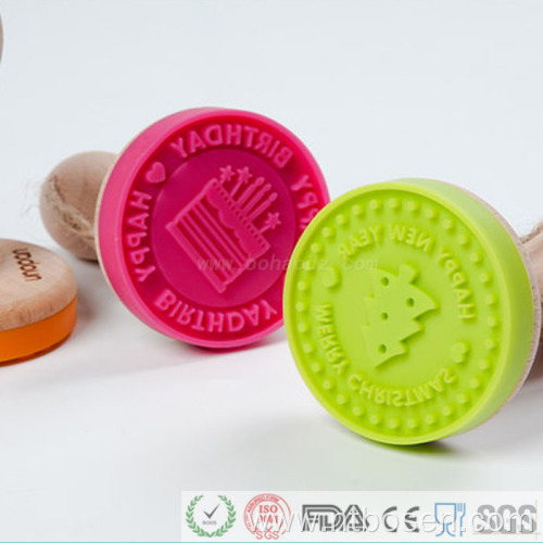 Food Grade Cookie Mummy'S Bakery Cookie Silicone Rubber Stampers